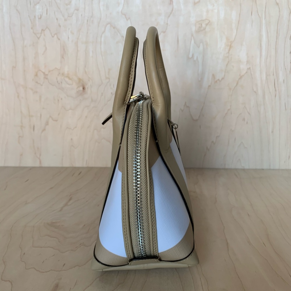 COACH TAN BLEECKER STRIPED MINI PRESTON SATCHEL - Picture 10 of 16